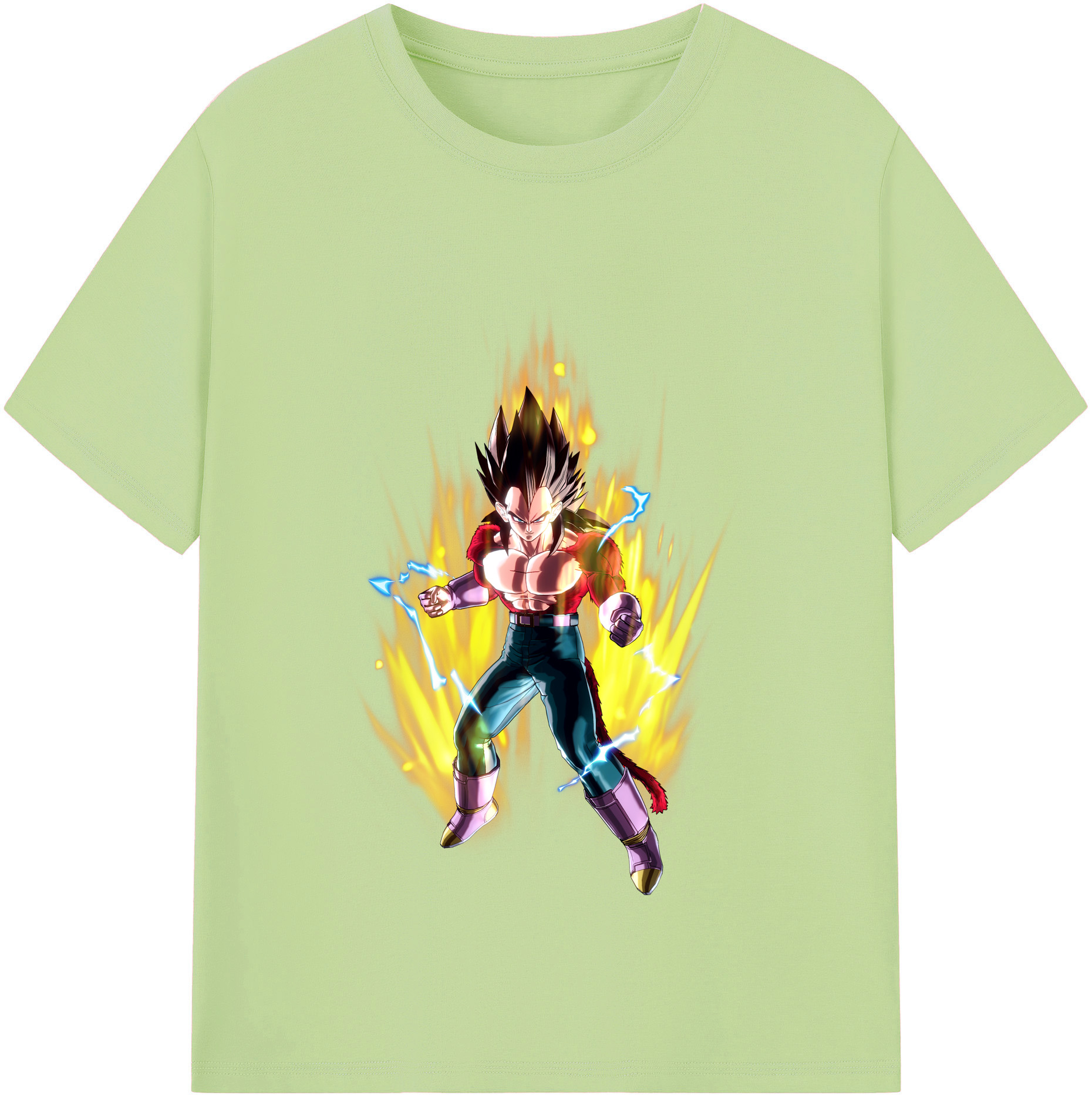 （画像用） ドラゴンボール ベジータ四世（Bejīta Yonsei）DRAGON BALL Vegeta IV 綿100％半袖Tシャツ（フロントプリント）